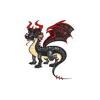 Black and Red Dragon