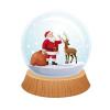 Santa and Reindeer Snowglobe