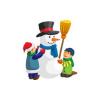 Children & Snowman