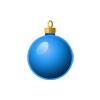 Blue Christmas Ball