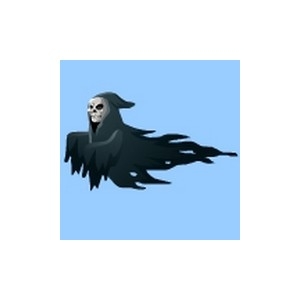 floating grim reaper drawing