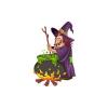 Witch and Cauldron