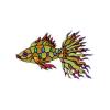 Stained Glass Sparkle Fish