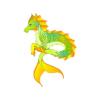 Green Firework Hippocamp