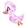 Pink Heart Duckie