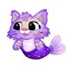 Purple Glitter Merkitty