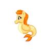 Orange Hippocamp Seapony