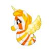 Orange Stripe Unicorn Seapony