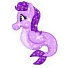 Purple Glitter Hippocamp