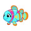 Aqua Parrotfish Clowntot