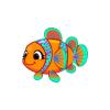 Orange Parrotfish Clowntot