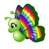 Cute Irish Rainbow Butterfly