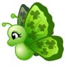 Cute Irish Shamrock Butterfly