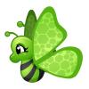 Green Cute Spring Butterfly