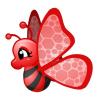 Red Cute Spring Butterfly