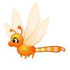 Cute Orange Color Change Dragonfly