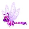 Cute Purple Glitter Dragonfly