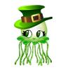 Cute Green Irish Jellyfish