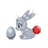 Platinum Easter Bunny - Egg