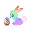 Rainbow Easter Bunny - Egg