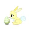 Yellow Easter Bunny - Egg