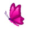 Pink Fuzzy Butterfly