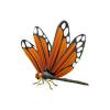 Orange Monarch Dragonfly