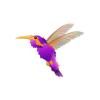 Purple Fuzzy Hummingbird