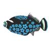 Blue Floral Triggerfish