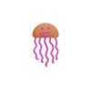 Pink Gingerbread Jellyfish