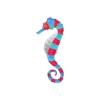 Aqua n Crimson Seahorse