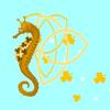 Gold Celtic Knot Seahorse