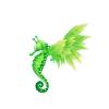 Green Featherwing Seahorse