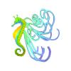Green Lightwing Seahorse
