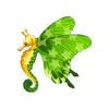 Green Magical Butterfly Seahorse