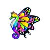 Rainbow Teardrop Butterfly Seahorse