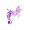Violet Passion Featherwing Seahorse