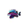 Electric Violet Lionfish